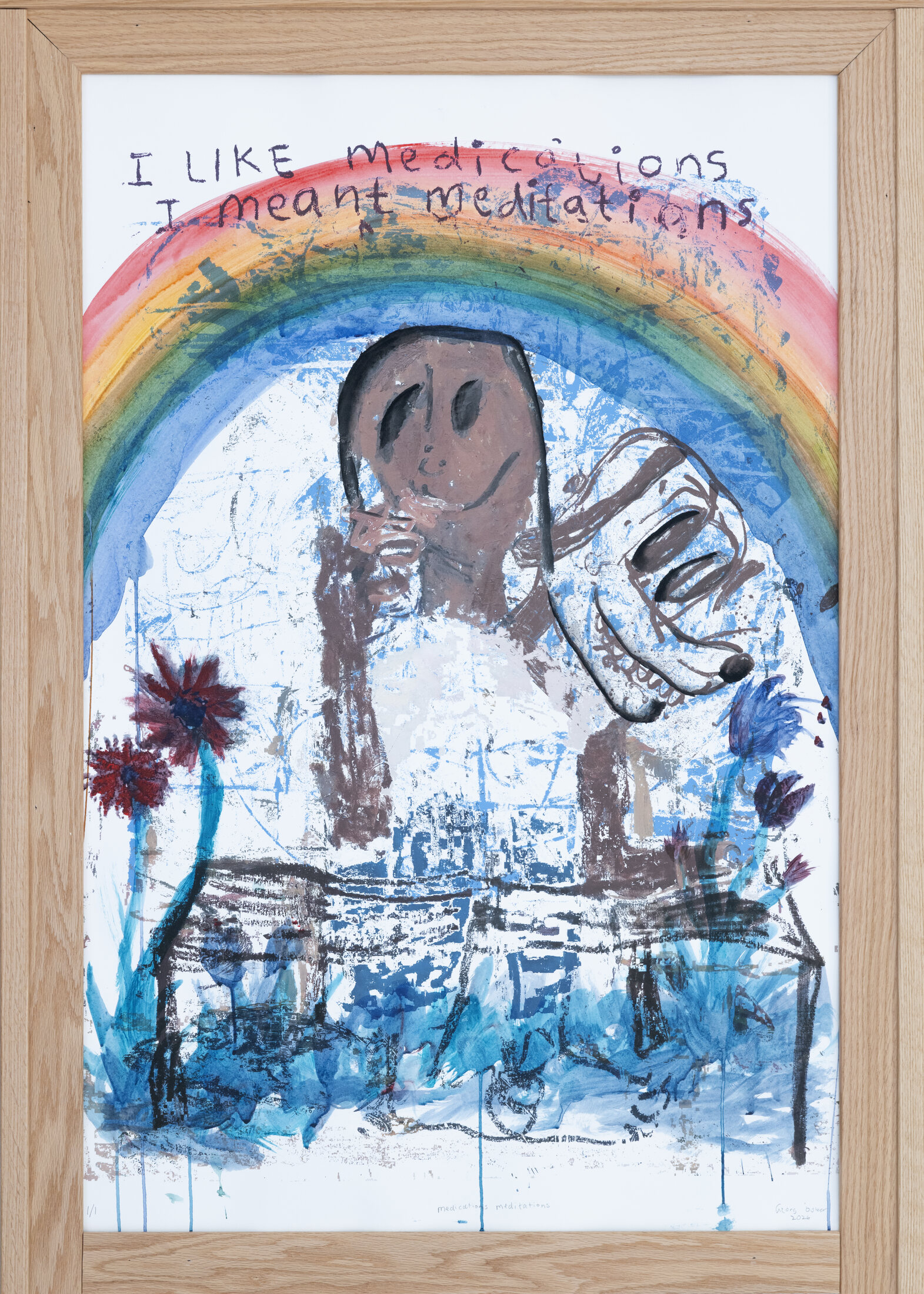 Image from Georg Óskar's exhibition I Am More Tired Than My Cat — meditations medications